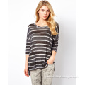 Mango Oversize Stripe T-Shirt (wyy127)